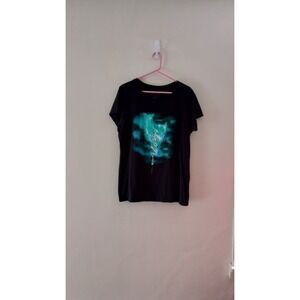 Harry Potter Snape Doe Patronus Black T-shirt 2XL